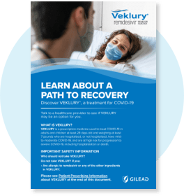 Download the Veklury brochure.