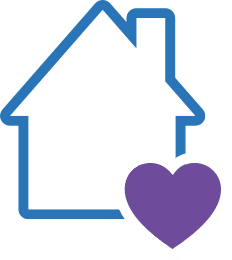 House with a heart icon.